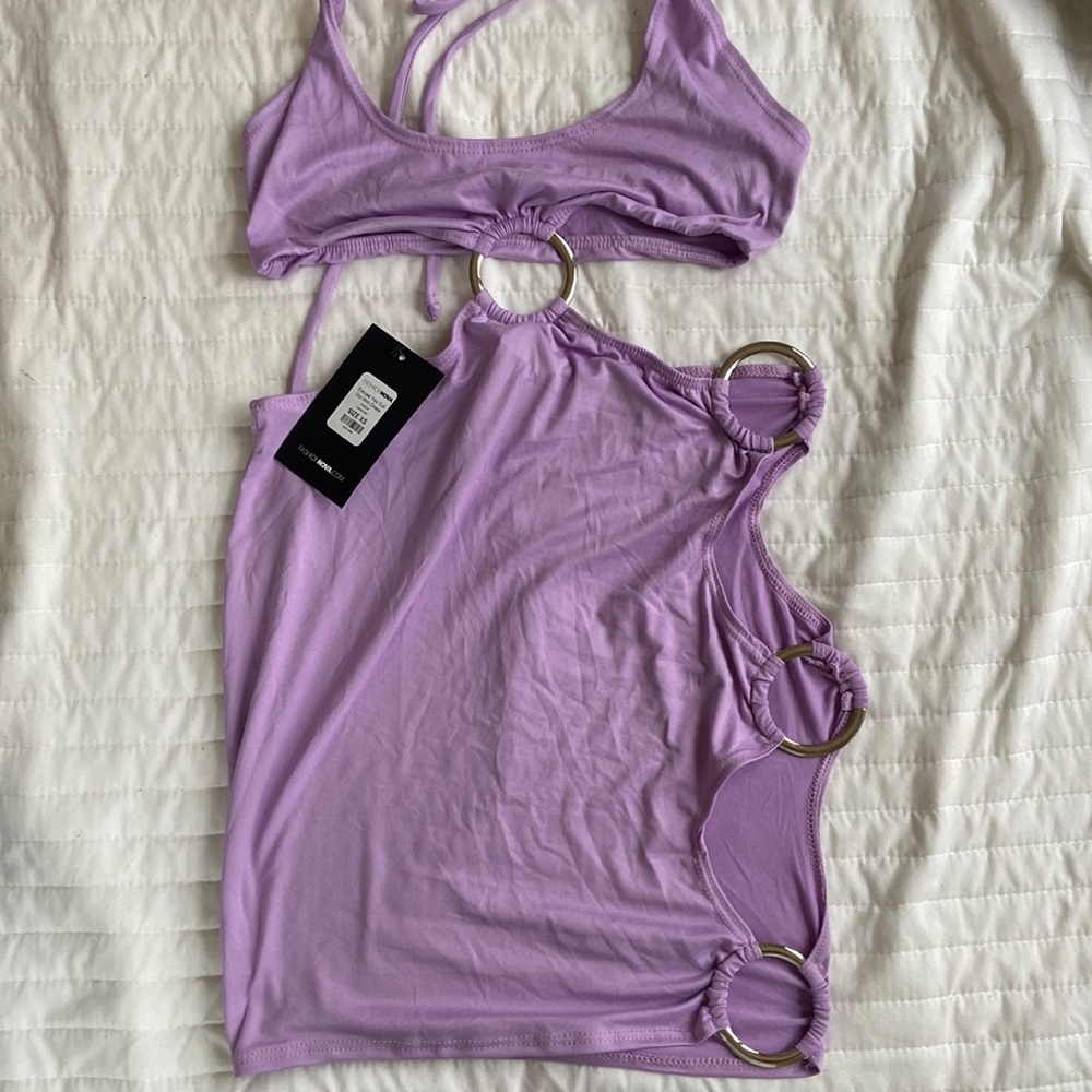 Fashion nova lavender mini dress